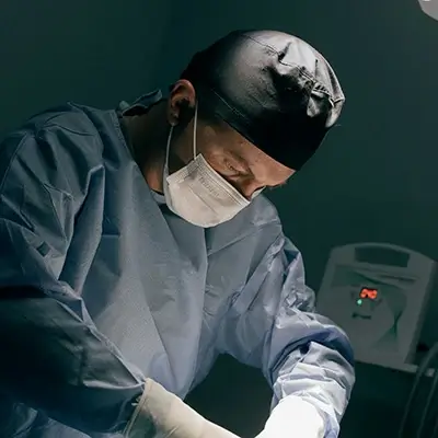Doctor during surgery
