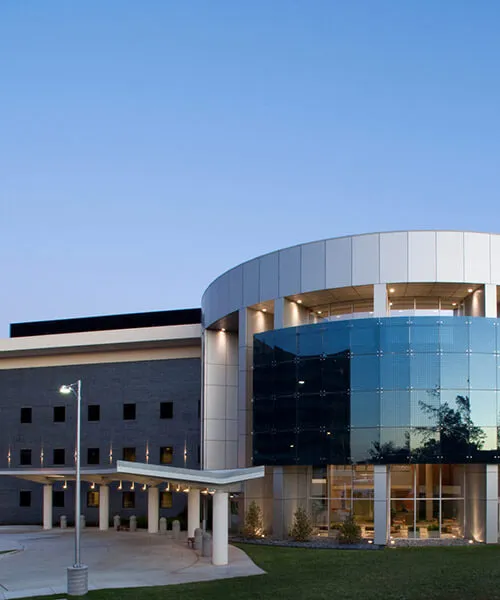The exterior of the David W. Parke II, MD Pavilion