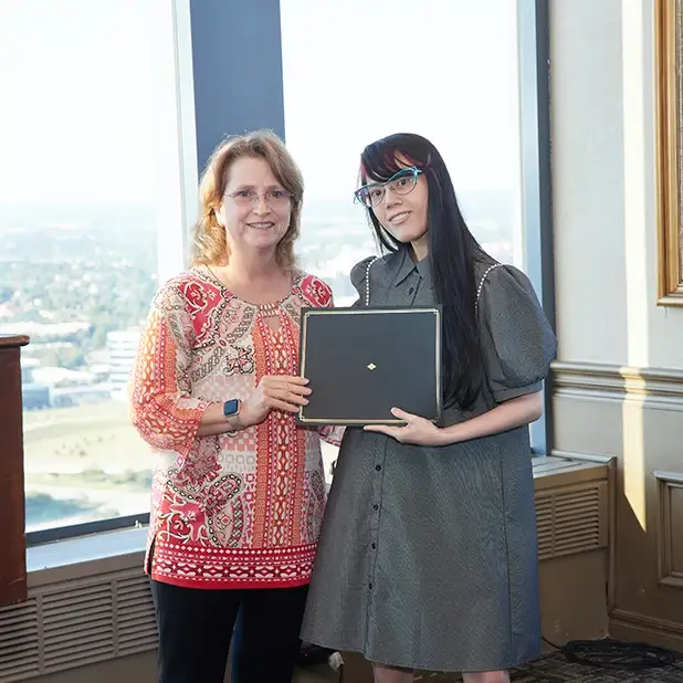 Award being presented at Acers Society event